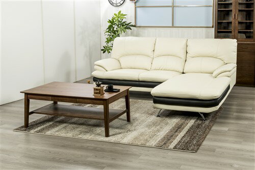 [幅237]左カウチソファ 本革 「YCS150003WH」 ホワイト ヤマダオリジナル 左カウチソファ ホワイト【※AR対応】 [3]