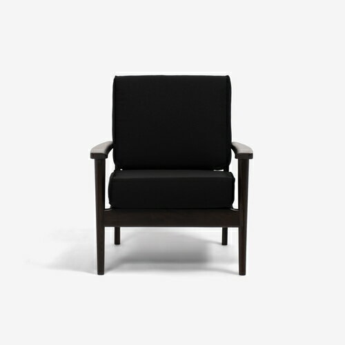 大塚家具 アームチェア「シネマ」本体+ヌードクッション レッドオーク材ダークブラウン色 カバーリングタイプ ※カバー別売 全9色 [3]