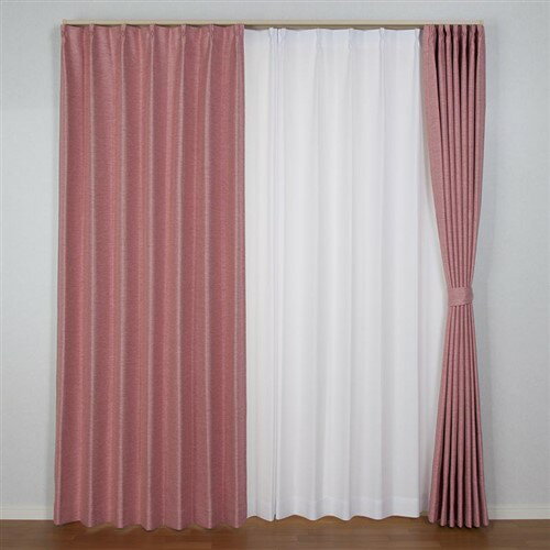 カーテン コローレ ローズ 巾150cm×丈178cm 1枚入●遮光率99％以上の、遮光性カーテンです。●遮熱・断熱効果がある省エネカーテンです。●形状記憶加工をほどこし、ウェーブが長持ちします。●洗濯可能です。（洗濯表示を確認してください...