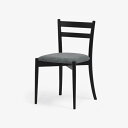大塚家具 秋田木工 ダイニングチェア「リュッケ」ブナ材 WLBK(ブラック)色/布#No98 【※AR対応】(3)