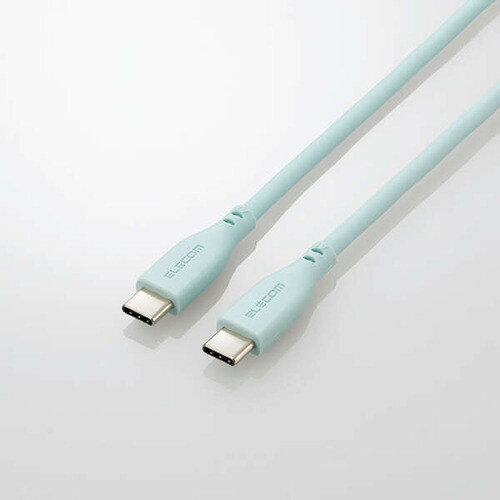 エレコム MPA-CCSS20GN Type-Cケーブル Type-C to Type-C 2m PD 60W 断線しにくい シリコン素材 やわらかい パールグリーン ●スモーキー&ニュアンスカラーがオシャレなUSBケーブルです。シリコン素材を採用した柔らかく、なめらかな手触りが特徴です。 折り癖のつきにくさと高い耐久性を兼ね備えているので、モバイル用として束ねて持ち運ぶのにおすすめです。USB Type-C(TM)コネクターを搭載したパソコン・充電器と、USB Type-C(TM)コネクターを搭載したスマートフォンを接続して充電・データ通信ができます。USB Power Delivery(最大60W)に対応し、スマートフォン・タブレットの超高速充電に対応しています。●スモーキー&ニュアンスカラーがオシャレなUSBケーブルです。●シリコン素材を採用した柔らかく、なめらかな手触りのUSBケーブルです。●絡みにくく、取り回しがしやすいです。●サビなどに強く信号劣化を抑える金メッキピンを採用しています。●最大60W(20V/3A)で接続機器の充電が可能です。 ●※ご使用になるパソコンなどの性能によって、供給される電力値が異なります。●■対応機種（※一部抜粋）iPhone 15/iPhone 15 Plus/iPhone 15 Pro/iPhone 15 Pro Max/iPhone 16/iPhone 16 Plus/iPhone 16 Pro/iPhone 16 Pro Max/iPhone 16e/iPhone 17/iPhone 17 Pro/iPhone 17 Pro Max/iPhone 17e/iPhone Air/AQUOS R10(SH-51F/A501SH/SH-M31)/AQUOS R9 pro(SH-54E)/AQUOS R9(SH-51E/SHG12)/AQUOS sense10(SH-53F/SHG15/SH-M33)/AQUOS sense9(SH-53E/SHG14/SH-M29)/AQUOS wish4(SH-52E/A402SH/SH-M27)/AQUOS wish5(SH-52F/A502SH/SH-M32)/arrows Alpha(F-51F)/arrows We2 Plus(F-51E)/arrows We2(F-52E/FCG02/A402FC)/BASIO active2(SHG12)/BASIO active3(SHG13)/Galaxy A25 5G(SC-53F/SCG33/SM-A253Z)/Galaxy A36 5G(SC-54F)/Galaxy A55 5G(SC-53E/SCG27)/Galaxy S23 FE(SCG24)/Galaxy S23 Ultra(SC-52D/SCG20)/Galaxy S23(SC-51D/SCG19)/Galaxy S24 Ultra(SC-52E/SCG26)/Galaxy S24(SC-51E/SCG25)/Galaxy S25 Ultra(SC-52F/SCG32)/Galaxy S25(SC-51F/SCG31)/Galaxy Z Flip6(SC-54E/SCG29)/Galaxy Z Flip7(SC-55F/SCG35/SM-F766Z)/Galaxy Z Fold6(SC-55E/SCG28)/Galaxy Z Fold7(SC-56F/SCG34/SM-F966Z)/Google Pixel 10/Google Pixel 10 Pro/Google Pixel 10 Pro XL/Google Pixel 8a/Google Pixel 9/Google Pixel 9 Pro/Google Pixel 9 Pro Fold/Google Pixel 9 Pro XL/Google Pixel 9a(G3Y12)/moto g24(XT2423)/moto g64 5G(XT2343)/motorola edge 40 neo(XT2307)/motorola edge 50s pro(A402MO/A301MO)/OPPO A5 5G(CPH2735)/OPPO A79 5G(CPH2557/A303OP)/OPPO Reno11 A(A401OP/CPH2603)/OPPO Reno13 A(CPH2699/A501OP/OPG05)/Xperia 1 VI(SO-51E/SOG13/A401SO)/Xperia 1 VII(SO-51F/SOG15/A501SO)/Xperia 10 VI(SO-52E/SOG14/A402SO)/Xperia 10 VII(SO-52F/SOG16/A502SO)/らくらくスマートフォン Lite/らくらくスマートフォン(F-42A)/らくらくスマートフォン(F-52B)/らくらくスマートフォン(F-53E) などの機種におすすめ&nbsp;【仕様】コネクター形状1：USB Type-C(TM)プラグコネクター形状2：USB Type-C(TM)プラグ対応機種：USB Type-C(TM)コネクターを持つパソコン・充電器・モバイルバッテリーおよび、USB Type-C(TM)コネクターを持つスマートフォン・タブレットなど ※USB Type-C and USB-C are trademarks of USB Implementers Forum.ケーブル長：約2.0m ※コネクター含まずケーブル太さ：約4.3mm規格：USB2.0規格準拠対応転送速度：最大480Mbps ※理論値USB Power Delivery対応：〇DisplayPort Alternate Mode対応：× ※映像出力(DisplayPort(TM) Alternate Mode)には対応していません。映像出力(DisplayPort Alternate Mode)をするにはUSB 5Gbps(USB3.0)以上のUSB Type-C - USB Type-Cケーブル・アダプター、またはUSB Type-C - HDMI(R)などの映像変換ケーブル・アダプターが必要です。プラグメッキ仕様：金メッキピンシールド方法：シールド無しカラー：パールグリーンパッケージ形態：袋+ステッカー保証期間：1年間環境配慮事項：EU RoHS指令準拠(10物質)、簡易パッケージ
