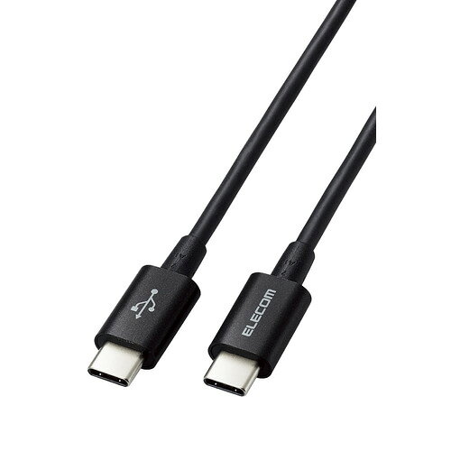 エレコム MPA-CCYS03NBK Type-Cケーブル Type-C to Type-C 0.3m PD 60W 断線に強い 耐久仕様 やわらかい ブラック ●柔軟さを持った線材設計で断線に強く、取り回しがしやすいため束ねて持ち歩くのに便利な、やわらか耐久ケーブルです。USB Type-C(TM)ポートを搭載したパソコン・充電器と、USB Type-C(TM)ポートを搭載したスマートフォンを接続して充電・データ通信ができます。USB Power Delivery(最大60W)に対応し、スマートフォン・タブレットの高速充電に対応しています。●断線に強く取り回しのしやすい柔らかいケーブルなので、束ねて持ち歩くのに便利です。●スリムな外観を維持したまま屈曲への耐久性を高め、柔軟さを持った線材設計を実現しました。 ※当社比●USB2.0の規格である「Certified Hi-Speed USB(USB2.0)」の正規認証品です。●USB Power Deliveryに対応し、最大60W(20V/3A)の大電力で接続機器の充電が可能です。 ●※ご使用になるパソコンなどの性能によって、供給される電力値が異なります。●最大480Mbpsのデータ転送が可能です。●外部ノイズの干渉から信号を保護する2重シールドケーブルを採用しています。●■対応機種（※一部抜粋）iPhone 15/iPhone 15 Plus/iPhone 15 Pro/iPhone 15 Pro Max/iPhone 16/iPhone 16 Plus/iPhone 16 Pro/iPhone 16 Pro Max/iPhone 16e/iPhone 17/iPhone 17 Pro/iPhone 17 Pro Max/iPhone 17e/iPhone Air/AQUOS R10(SH-51F/A501SH/SH-M31)/AQUOS R9 pro(SH-54E)/AQUOS R9(SH-51E/SHG12)/AQUOS sense10(SH-53F/SHG15/SH-M33)/AQUOS sense9(SH-53E/SHG14/SH-M29)/AQUOS wish4(SH-52E/A402SH/SH-M27)/AQUOS wish5(SH-52F/A502SH/SH-M32)/arrows Alpha(F-51F)/arrows We2 Plus(F-51E)/arrows We2(F-52E/FCG02/A402FC)/BASIO active2(SHG12)/BASIO active3(SHG13)/Galaxy A25 5G(SC-53F/SCG33/SM-A253Z)/Galaxy A36 5G(SC-54F)/Galaxy A55 5G(SC-53E/SCG27)/Galaxy S23 FE(SCG24)/Galaxy S23 Ultra(SC-52D/SCG20)/Galaxy S23(SC-51D/SCG19)/Galaxy S24 Ultra(SC-52E/SCG26)/Galaxy S24(SC-51E/SCG25)/Galaxy S25 Ultra(SC-52F/SCG32)/Galaxy S25(SC-51F/SCG31)/Galaxy Z Flip6(SC-54E/SCG29)/Galaxy Z Flip7(SC-55F/SCG35/SM-F766Z)/Galaxy Z Fold6(SC-55E/SCG28)/Galaxy Z Fold7(SC-56F/SCG34/SM-F966Z)/Google Pixel 10/Google Pixel 10 Pro/Google Pixel 10 Pro XL/Google Pixel 8a/Google Pixel 9/Google Pixel 9 Pro/Google Pixel 9 Pro Fold/Google Pixel 9 Pro XL/Google Pixel 9a(G3Y12)/moto g24(XT2423)/moto g64 5G(XT2343)/motorola edge 40 neo(XT2307)/motorola edge 50s pro(A402MO/A301MO)/OPPO A5 5G(CPH2735)/OPPO A79 5G(CPH2557/A303OP)/OPPO Reno11 A(A401OP/CPH2603)/OPPO Reno13 A(CPH2699/A501OP/OPG05)/Xperia 1 VI(SO-51E/SOG13/A401SO)/Xperia 1 VII(SO-51F/SOG15/A501SO)/Xperia 10 VI(SO-52E/SOG14/A402SO)/Xperia 10 VII(SO-52F/SOG16/A502SO)/らくらくスマートフォン Lite/らくらくスマートフォン(F-42A)/らくらくスマートフォン(F-52B)/らくらくスマートフォン(F-53E) などの機種におすすめ&nbsp;【仕様】コネクター形状1：USB Type-C(TM)プラグコネクター形状2：USB Type-C(TM)プラグ対応機種：USB Type-C(TM)ポートを持つスマートフォン・タブレット・パソコン・充電器・モバイルバッテリーなど ※USB Type-C and USB-C are trademarks of USB Implementers Forumケーブル長：約0.3m ※コネクター含まずケーブル太さ：約3.2mm規格：USB2.0規格正規認証品対応転送速度：最大480Mbps ※理論値USB Power Delivery対応：最大60W(20V/3A)DisplayPort Alternate Mode対応：× ※映像出力(DisplayPort(TM) Alternate Mode)には対応していません。映像出力(DisplayPort Alternate Mode)をするにはUSB 5Gbps(USB3.0)以上のUSB Type-C - USB Type-Cケーブル・アダプター、またはUSB Type-C - HDMI(R)などの映像変換ケーブル・アダプターが必要です。プラグメッキ仕様：金メッキピンシールド方法：2重シールドカラー：ブラックパッケージ形態：袋+ステッカー保証期間：1年間環境配慮事項：EU RoHS指令準拠(10物質)、簡易パッケージ