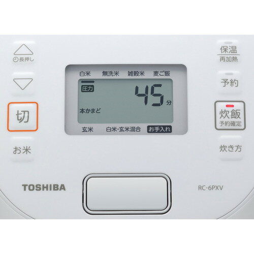 TOSHIBA（東芝）『炎匠炊き圧力IHジャー（RC-6PXV）』