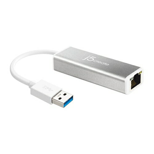 j5create JUE130 USB 3.0 Gigabit Ethernet Adapter シルバー 発売日：2013年6月29日●USB 3.0ギガビットイーサーネットアダプターUSB 3.0 Gigabit Ethernetアダプ...