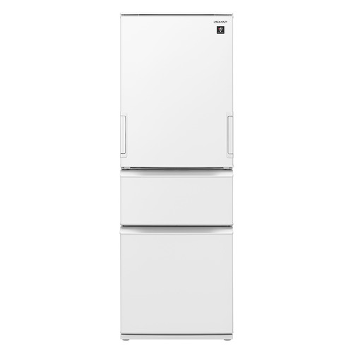 【無料長期保証】シャープ SJ-PW37K プラズマクラスター冷蔵庫 374L どっちもドア マットオフホワイト