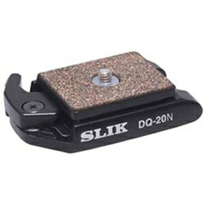 SLIK(スリック) DQ-20 N 汎用クイックシューネジ止め式の雲台の上に取り付けて、カメラの着脱をクイックシュー式にできる、汎用タイプのクイックシュー。「DQ-20 N」のシューは一眼レフカメラにも安定して取り付けできるサイズで、カメラへの取り付けは蝶ネジ式。水平出しの確認ができる2軸水準器が付属します。「プロ 200 DX-LE」や「プロ 250 DX-LE」、「カーボン 723 EXIII」等の三脚に対応。 高さ 20mm 縦 57mm 横 81mm 重量 120g カメラ取付ネジ U1/4 三脚取付ネジ U1/4