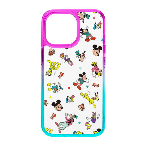 PGA PG-D23BPT02MKY iPhone15Pro グラデーションハイブリッドケース Premium Style ミッキー＆フレンズ PGD23BPT02MKY