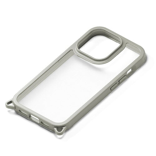 PGA PG-23BPT03GY iPhone15Pro ���ꥢ���ե����� Premium Style ���졼 PG23BPT03GY