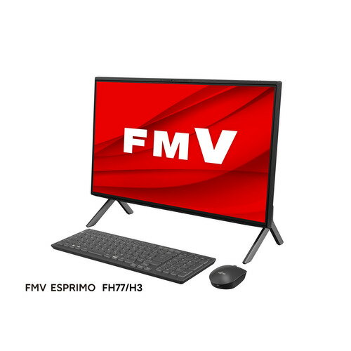 ڿ侩ʡٻ FMV ESPRIMO FH FMVF77H3B [ 23,8in | FHD | Core i7-1260P | 16GB | 512GB | Win11 Home | Office | ֥å ]