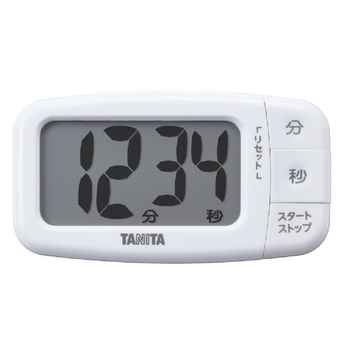 タニタ TD-430WH 抗菌でか見えタイマー ココナッツホワイト