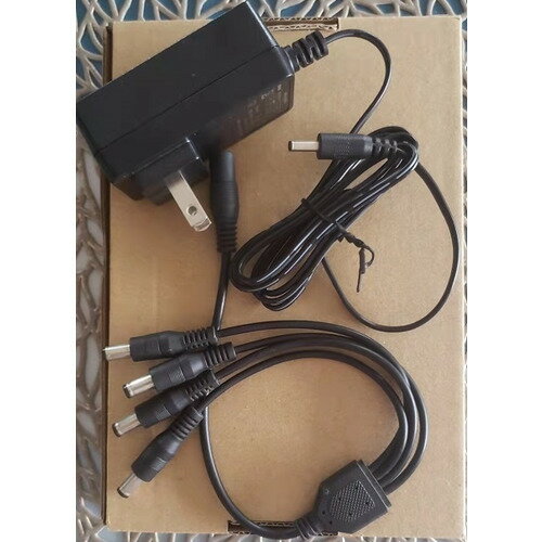 水鏡 SK-BP4 カメラ用電源分配コード ●1電源から最大4つカメラに給電できます。&nbsp;【仕様】電源：12V/3A本体サイズ（幅×高さ×奥行）：100×70×120mm重量：150g