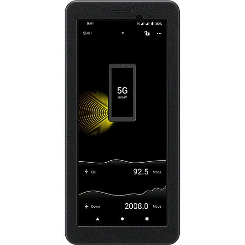 ソニー PDT-FP1 5G対応ポータブルデータトランスミッター ブラック発売日：2024年3月22日●高速・低遅延映像伝送を実現する、5G対応の無線通信機器。プロが求める高速かつ安定した通信と、シンプルな操作性を実現●屋外のさまざまな撮影現場でも高速・低遅延で安定した通信を提供●国外（＊1）でもつながる、高速・低遅延通信＊1 対応バンドについては、「主な仕様」をご確認ください。また、国、地域やキャリアによりご利用可能なネットワークは異なります●安定した連続通信を実現する、独自の冷却構造とダクト構造安定した連続通信を実現する、独自の冷却構造とダクト構造新規開発した内蔵の冷却ファンとヒートシンクにより、高負荷状況においても高いパフォーマンスを確保し、最大40度（＊）の環境でも熱遮断を防ぎます。＊ソニー調べ●新規開発の「カメラ有線接続」設定機能により、撮影現場での設定時間を短縮します。●LAN端子、USB Type-C端子、HDMI端子を搭載&nbsp;【仕様】サイズ（高さ×幅×厚さ）：約 170 mm x 80 mm x 26.6 mm重量：約 308 gOS：Android（TM） 13 * *Android（TM） は Google LLC の商標です内蔵メモリ（RAM/ROM）：8 GB / 256 GB ソフトウェアアップデートにより、残容量が変化する場合があるため、使用可能なユーザー容量は異なります外部メモリ：最大 1 TB （microSD/microSDHC/microSDXC）バッテリー：リチウムイオン電池（5000 mAh）SIM：nanoSIM / eSIM 国、地域及びキャリアによってeSIMサービスのご利用条件は異なりますデュアルSIM仕様：DSDSBluetooth：Bluetooth（R） 5.3 wireless technologyディスプレイ：OLED （1080x2520）、 6.1インチUSB Type-C（TM） 端子（データ転送）：USB Type-C（TM） （SuperSpeed USB 5 Gbps （USB3.2））使用温度範囲：0 - 40 ℃