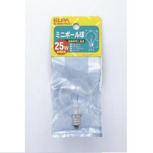 ELPA G-8007H(C) �ߥ˥ܡ���� 25W E12 G40 ���ꥢ