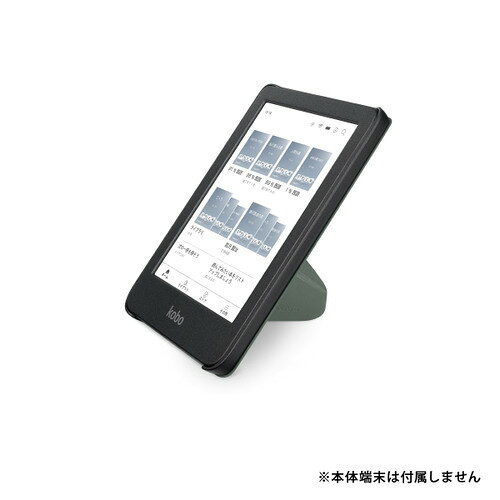イーウェルネス楽天市場店の楽天 N365-AC-GR-E-PU Kobo Clara Colour ／ BW スリープカバー グリーン｜アングル3