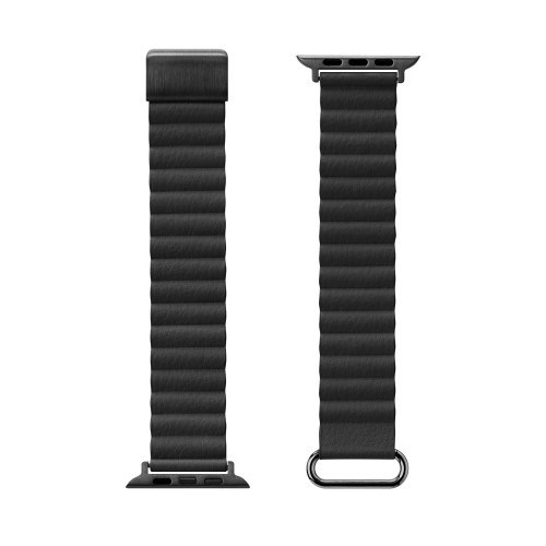 PGA PG-AW41MG01BK Apple Watch 41/40/38mm用 PUレザーマグネットバンド ブラック