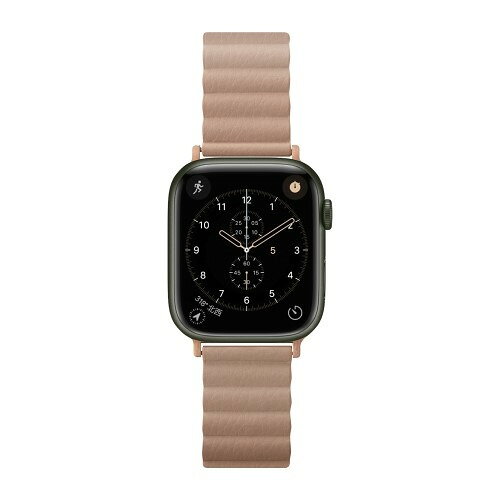イーウェルネス楽天市場店のPGA PG-AW49MG03BE Apple Watch 49／45／44／42mm用 PUレザーマグネットバンド ベージュ｜アングル3