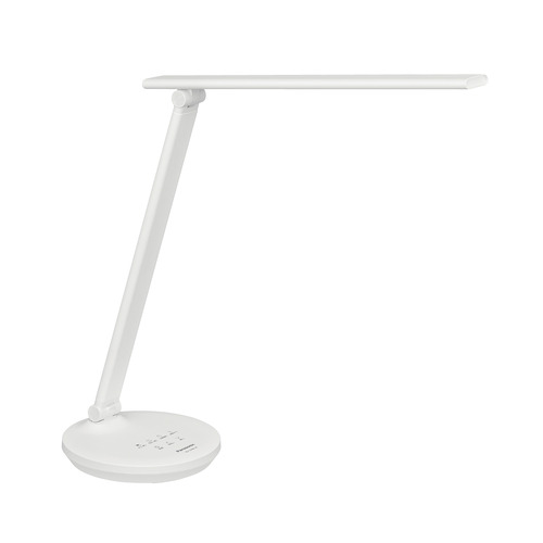 パナソニック SQ-LD440-W LEDデスクスタンド(デスクライト) パルック ホワイト仕上 SQLD440W発売日：2024年6月21日●パソコンの画面が見やすい「パソコンくっきり光」搭載●紙面の文字が読みやすい 「文字くっきり光」搭載●JIS:A形相当の明るさで、新聞見開きサイズを明るく照らす●休憩タイマー付き●30秒後切機能付き&nbsp;【仕様】本体寸法：幅381mm（セード部）・高426mm本体質量：1.1kg器具光束：610 lm消費電力：7.1W固有エネルギー消費効率：85.9 lm/W（昼光色・昼白色）光源：LED（昼光色6200K・Ra83／昼白色5000K・Ra83）周波数：50/60Hz仕様：光色切替【文字くっきり光6200K←→パソコンくっきり光5000K】 ■コード1.7m付 ■休憩タイマー機能付 ■遅れ消灯機能（30秒後）付 ■AC100V ■LEDスタンド照度JIS：A形 ■調光ボリューム付（100％〜約20％） ※長押しで連続調光 ■段調光（6段調光：約20％→約30％→約40％→約60％→約80％→100％） ■文字くっきり光 ■パソコンくっきり光 注）固有エネルギー消費効率の算出方法は蛍光灯とは異なります。 注）近くでラジオやテレビなどの音響、映像機器を使用されますと、雑音が入る場合があります。入る場合は距離を離すかスタンドの向きを変えてください。 注）光色によって、全光束・消費電力が変化します。付属品名称：コード1.7m付