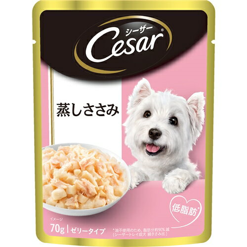 マースジャパンリミテッド CEP1 シーザー 蒸しささみ 成犬用／ゼリータイプささみ 70g