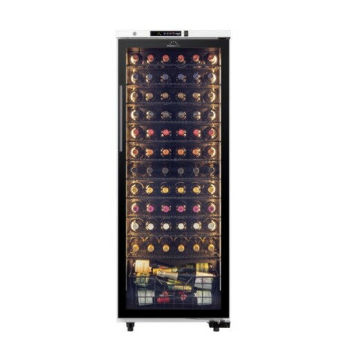 フォルスタージャパン ST-209G(W) ロングフレッシュ 日本製ワインセラー 74本収納 傾斜ラック装備 ホワ..