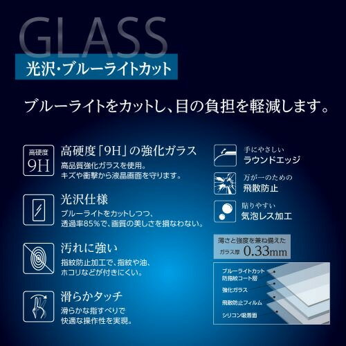 ナカバヤシ TBF-IPA242GKBC iPad Air 13インチ用ガラス ブルーライトカット