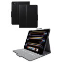 エレコム TB-A24PLWVFUBK 13インチiPad Pro(M4) フラップケース ソフトレザー フリーアングル スリープ対応(4)