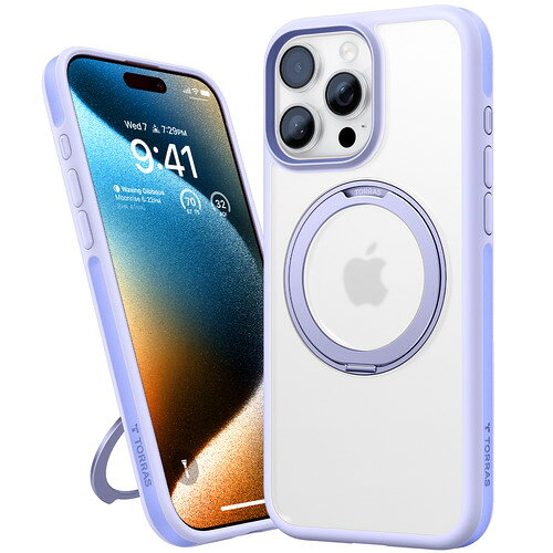 Torras X00FX1805 ROstand R Fusion case for iPhone16 Pro Max Light Purple 3