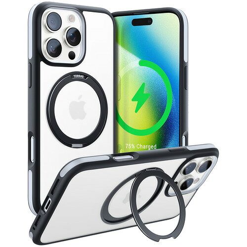 Torras X00FX1806 ROstand R Fusion case for iPhone16 Pro Max Black