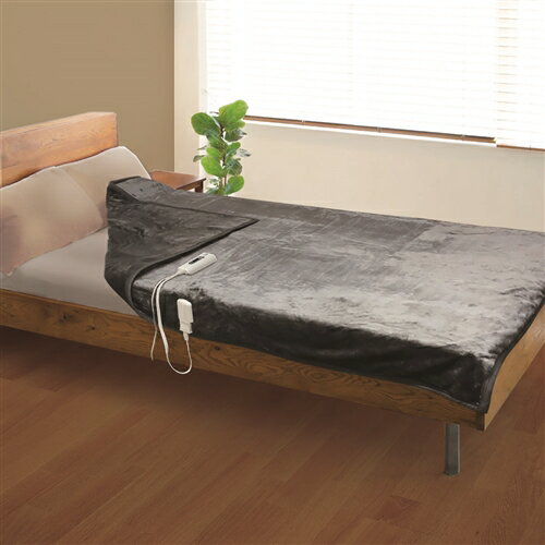 ブリッサ（Brissa） BDMK306GY フランネル電気掛敷毛布 丸洗いOK・室温センサー・ダニ対策・サイズ：約..