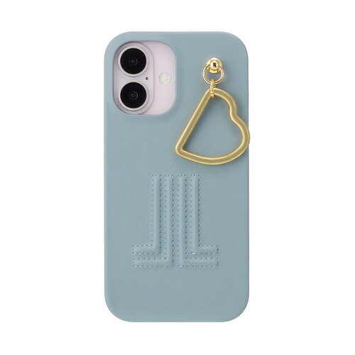 樂天商城 - LANVIN en Bleu LBLBEWPHCIP2461 Slim Wrap Case with Heart Charm for iPhone16 Light Blue