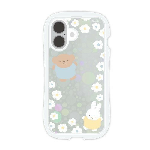 樂天商城 - グルマンディーズ MF-546B ミッフィー iPhone 16 2LENS model対応クリスタルクリアケース ミッフィー&ボリス