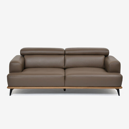 Leather - 大塚家具オリジナル ソファ 3人掛け「ブレシア」幅195cm 半革#M-07 トープ色