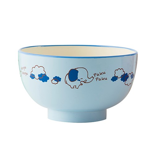 Western Tableware - アサヒ興洋 食洗子供汁椀 もぐもぐぞう ブルー 直径9.9cm 高さ5.5cm