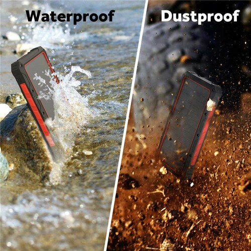 コンピューケース・ジャパン JMB-SR30-BKRE ソーラー付き大容量モバイルバッテリー 30000mAh ブラックJMBSR30BKRE