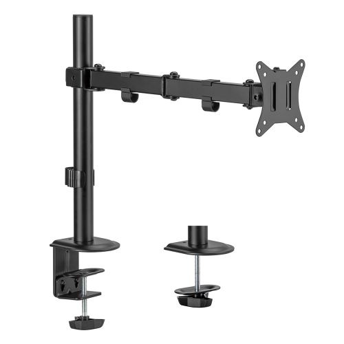 ナカバヤシ DTA-AR02BK ポール固定式 液晶モニター用アーム ブラック