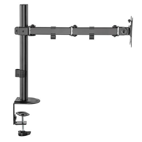 ナカバヤシ DTA-AR02BK ポール固定式 液晶モニター用アーム ブラック