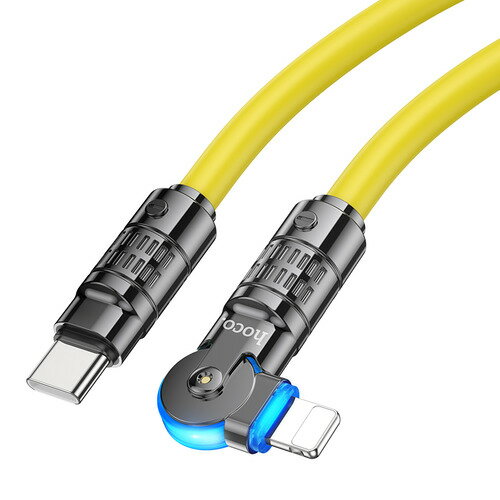 JTT U118-CL-YE hoco U118 180Rotatingケーブル 1.2m イエロー