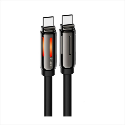 JTT U136-CC-BK hoco U136 PD60W充電対応 RGB Type-Cケーブル 1.2m ブラック