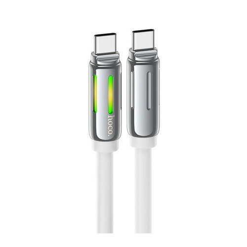 JTT U136-CC-WH hoco U136 PD60W充電対応 RGB Type-Cケーブル 1.2m ホワイト