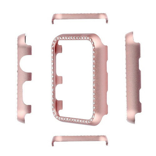 GAACAL W00290P2 APPLE WATCH 4-6/SE1-2/40MM メタリックスワロフスキーフレーム ピンク GAACAL W00290P2 APPLE WATCH 4-6/SE1-2/40MM メタリックスワロフスキーフレーム ピンク
