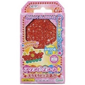 ※画像はイメージです。パッケージデザイン等は予告なしに変更されることがあります。※メーカーの欠品や製造中止により納期遅延、またはお届けできない場合がございます。※商品のパッケージ等につきましては商品本体の保護材のため、凹み、擦り傷や細かい傷等が付いている事があります。通常このような状態は返品・交換の対象外とさせていただいておりますので、何卒ご理解ご了承の程お願い致します。明らかな破損・不良が見られる場合は、良品との交換をさせていただく場合もございます。※発売済みの商品につきましては店舗併売の為、セキュリティタグが付いている場合がございます。※多くのお客様にご購入いただくため、同一住所や同一連絡先等で同じ商品を複数ご購入されたご注文はキャンセルさせて頂く場合がございます。また、弊社にて転売目的と判断させて頂いた場合もご注文をキャンセルさせて頂きます。それらの場合の返金手数料等はお客様負担となります。※掲載の商品が発売日前の場合、商品の発送は発売日以降となります。※商品によっては（ショクガンなど）、BOX販売やセット販売でない限りは複数種類あるうちの1種類をランダムにお届けとなります。なお種類の指定はできません。また、BOX販売やセット販売でない場合でも商品画像を複数種類まとめている場合がございます。内容をお確かめの上、ご注文ください。※ご注文頂くタイミングにより、品切れやメーカー製造中止によって商品のお届けが遅れたり、納品不可の場合がございます。今後の入荷予定を確認し、入荷が困難な場合は、誠に勝手ながらご注文はお取り消しさせて頂きます。※購入特典やキャンペーンについて記載がない商品に関しましては、特典は付属いたしません。また、店頭で行われているキャンペーンにつきましてはネット販売では対象外となる場合がございます。※発売日が異なる商品やお取り寄せ商品を同時にご注文された場合、すべての商品が入荷次第発送となります。※以上、あらかじめご了承の上、ご注文ください。メーカー名：エポック社商品名：アクアビーズアート☆キラキラビーズ あかキラキラビーズ あか×400個入り直径約5mm(C)2013EPOCH CO.，LTD