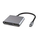 日本トラストテクロノジー JTMD-2IN1-H2 MY DOCK STATION 2-IN-1 Type-C接続 HDMI x 2 シルバー(2)