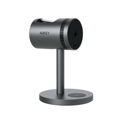 AUKEY LC-MC311A-GY 冷却機能搭載 3in1ワイヤレス充電器 15W MagSafe対応 グレー AUKEY LC-MC311A-GY 冷却機能搭載 3in1ワイヤレス充電器 15W MagSafe対応 グレー