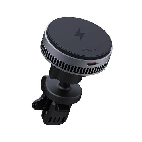 AUKEY HD-MC13A-GY カーマウント型ワイヤレス充電器 冷却機能搭載 15W グレー AUKEY HD-MC13A-GY カーマウント型ワイヤレス充電器 冷却機能搭載 15W グレー