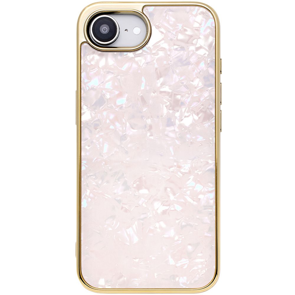ユニケース Glass Shell Case iPhone 16e用 (pink) UNI-CSIP25S-0GSPK