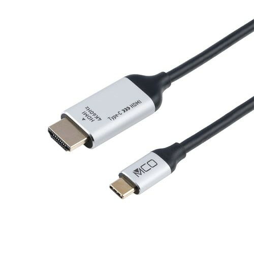 ナカバヤシ USD-4K10BK Type-C HDMIケーブル 4K60Hz対応 1m