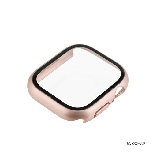 ナカバヤシ SMWC-AW461PG Apple Watch Series10用 高硬度9Hガラス+ケース 46mm ピンクゴールド ナカバヤシ SMWC-AW461PG Apple Watch Series10用 高硬度9Hガラス+ケース 46mm ピンクゴールド