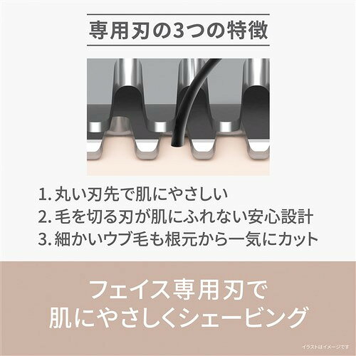 パナソニック ES-WF53-E フェイスフェリエ 顔用ウブ毛ケア ベージュ