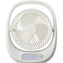 DOSHISHA FBA-160BWH 充電式ポータブルファン DCモーター搭載 ホワイト(2)