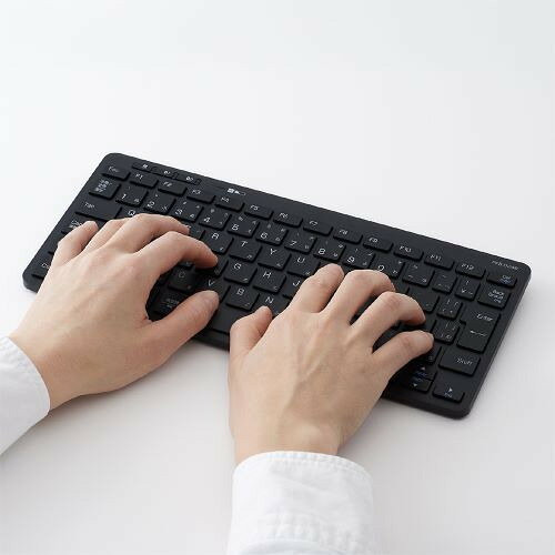 ナカバヤシ FKB-D248BK デュアルワイヤレスキーボード 日本語82キー Windows Mac対応 ブラック 3