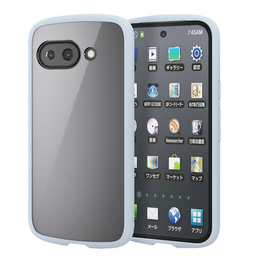エレコム PM-P251TSLFCBU Google Pixel 9a ケース ハイブリッド カバー カメラレンズ保護設計 TOUGH SLIM LITE ライトブルー